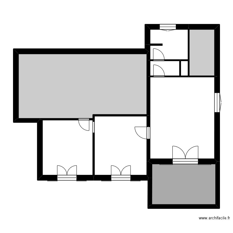 RINAUDO. Plan de 9 pièces et 98 m2