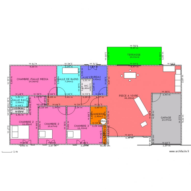 MAISON CHAUDRIN REY. Plan de 0 pièce et 0 m2