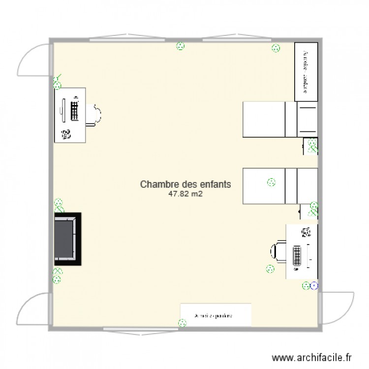 chambre des enfants1. Plan de 0 pièce et 0 m2