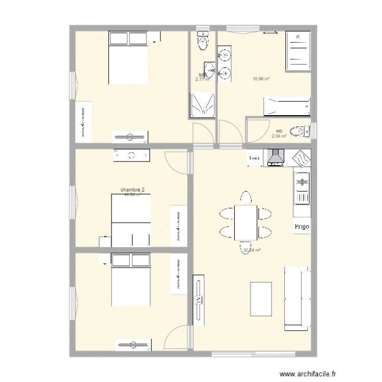 plan 1 H angelique. Plan de 0 pièce et 0 m2