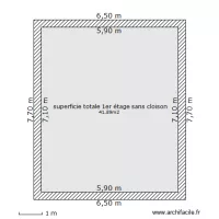 Superficie 1er &eacute;tage ROUGIERS