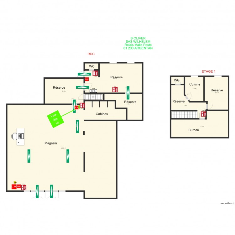 S OLIVER ARGENTAN. Plan de 0 pièce et 0 m2