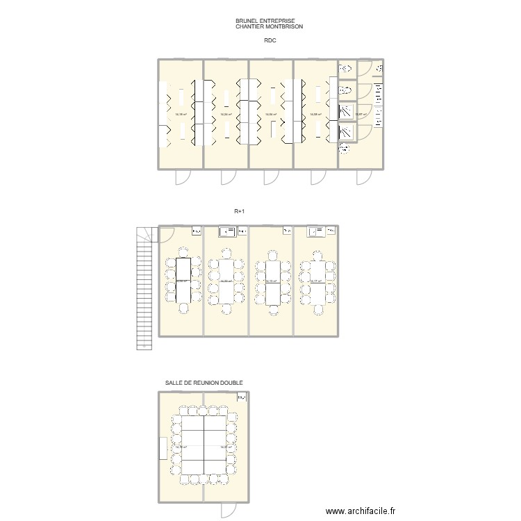 BRUNEL ENTREPRISE CHANTIER MONTBRISON. Plan de 0 pièce et 0 m2