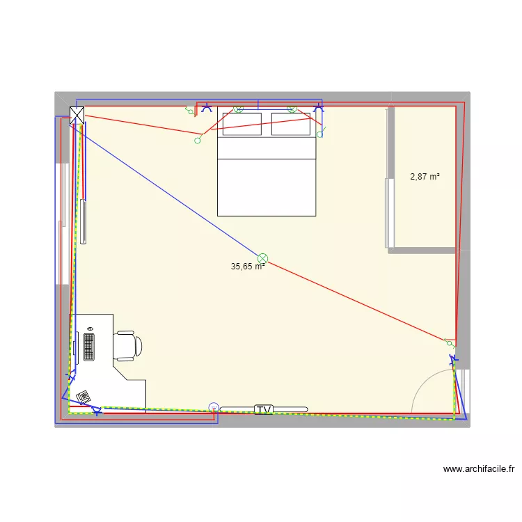 plan architecturale. Plan de 