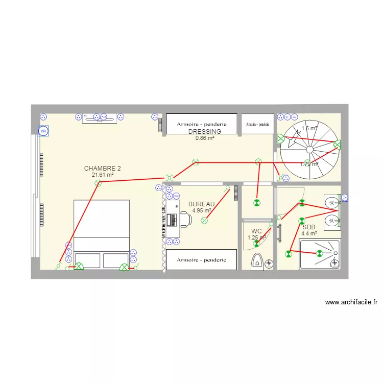 Niveau Entresol   Plan electrique. Plan de 