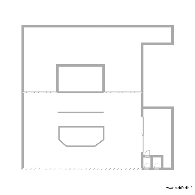 agosto hangar. Plan de 0 pièce et 0 m2