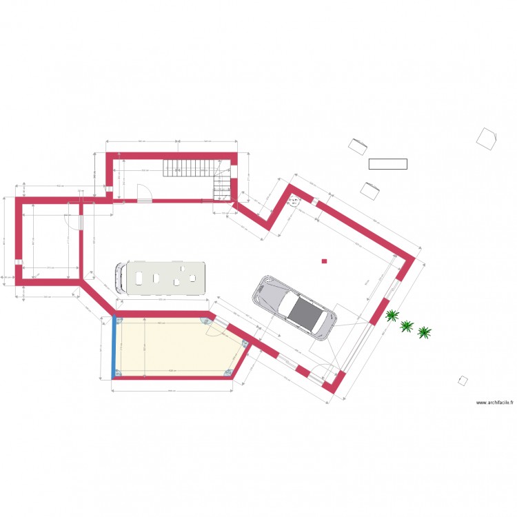 Villa réalisation sous sol projet 21  sous sol. Plan de 0 pièce et 0 m2