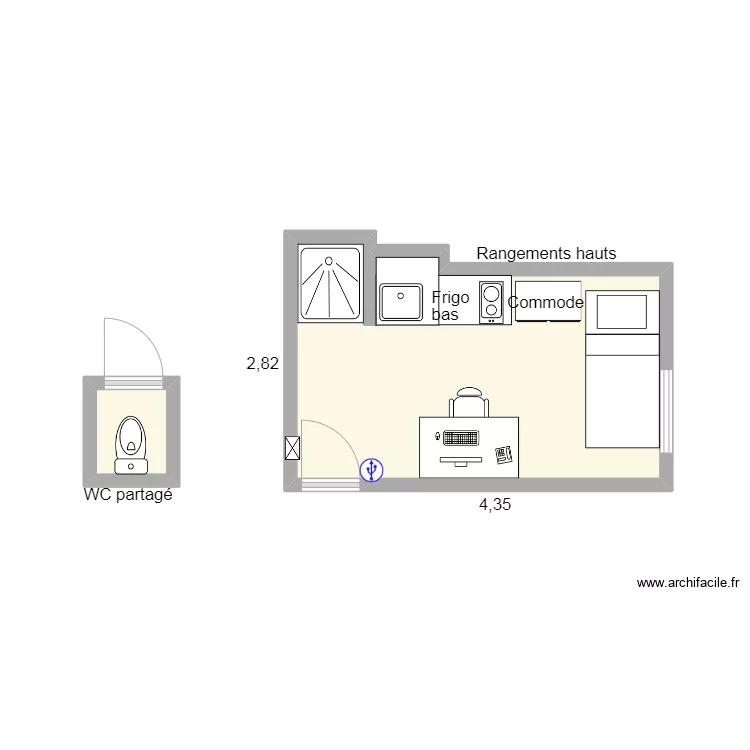 25 Bosquet. Plan de 