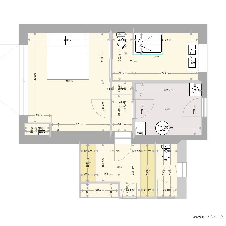 plan suite parentale SEGOND. Plan de 0 pièce et 0 m2