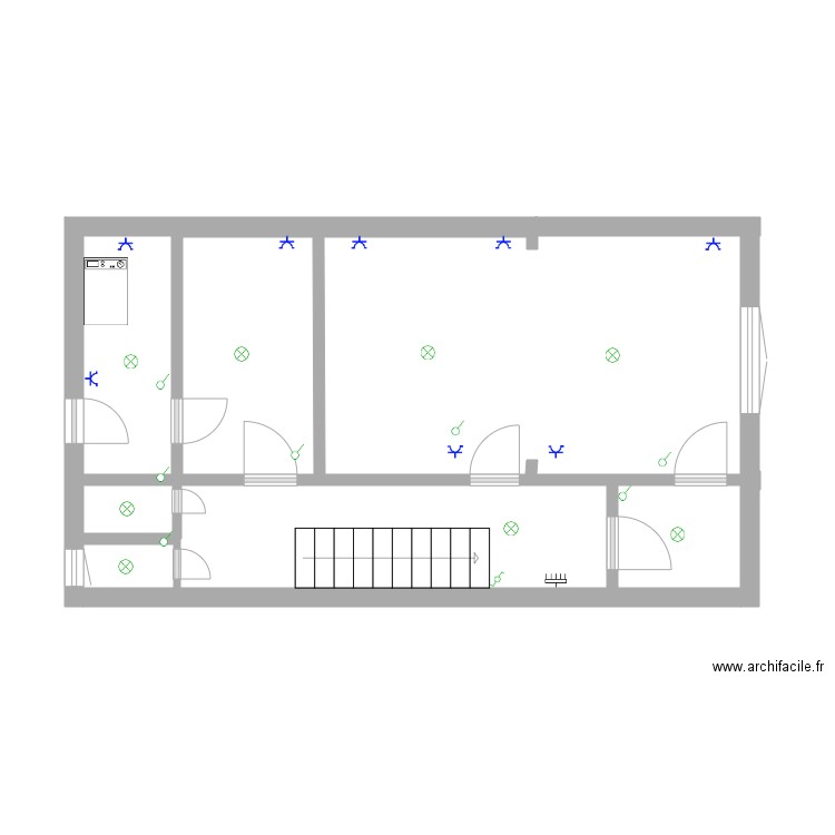 sous sol. Plan de 0 pièce et 0 m2