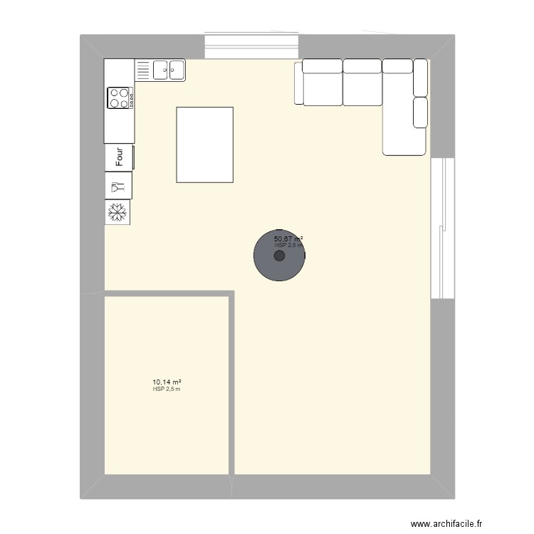 BEN BOURNIER 3. Plan de 6 pièces et 116 m2