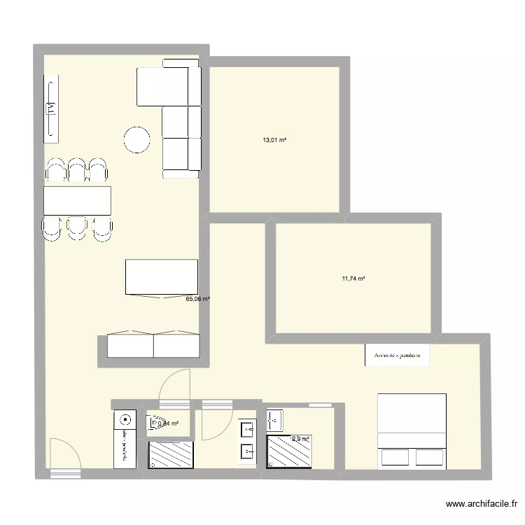 appart alger 2.. Plan de 