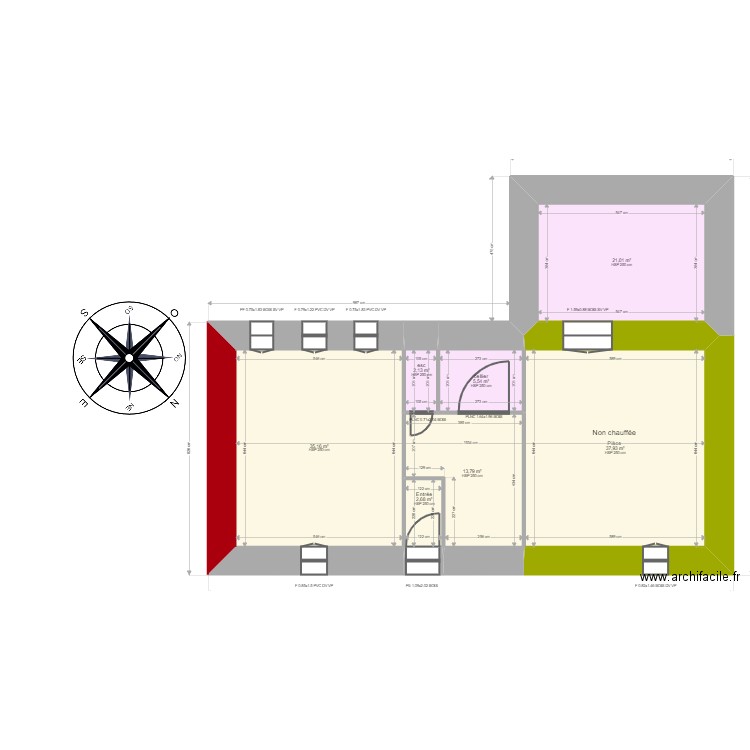 dubrulle. Plan de 32 pièces et 320 m2