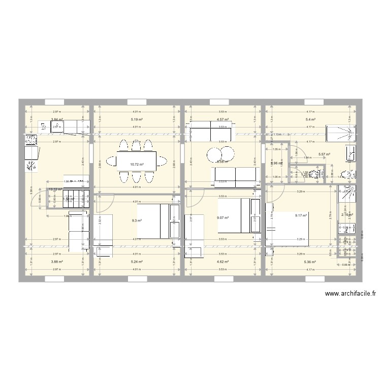 Deuxieme Projet. Plan de 0 pièce et 0 m2