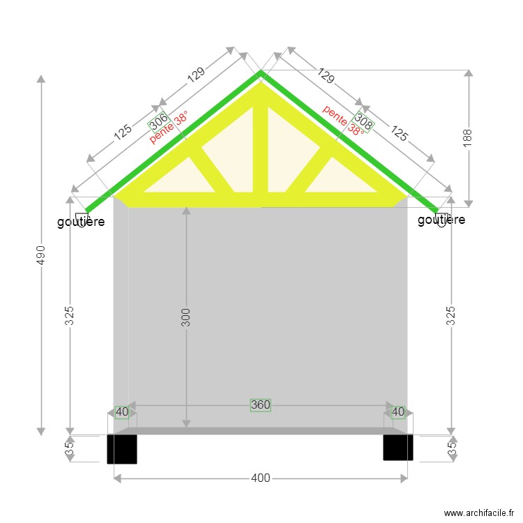 garageface nord 222. Plan de 0 pièce et 0 m2