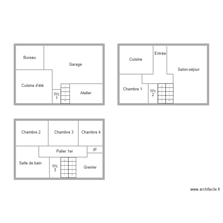 FOUESNANT BEVIN. Plan de 17 pièces et 68 m2