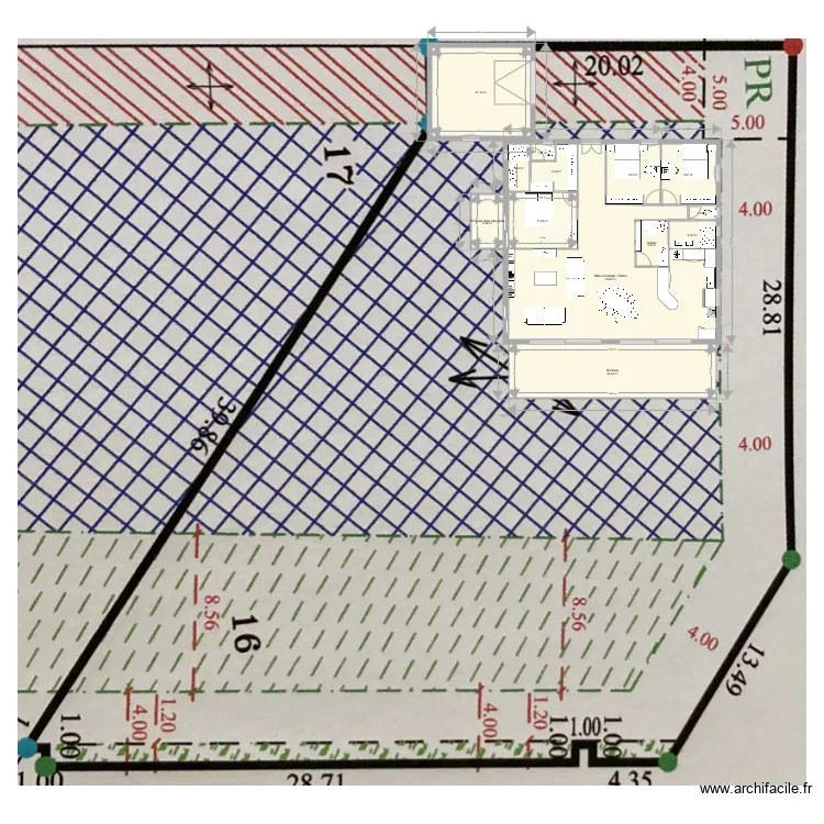 Revest du Bion implantation . Plan de 