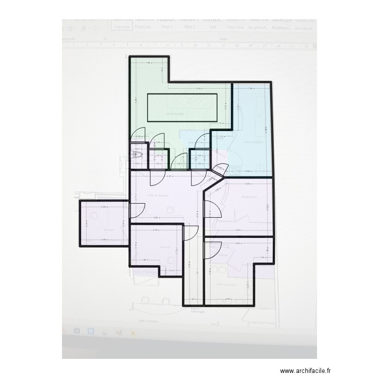 Serris. Plan de 10 pièces et 87 m2