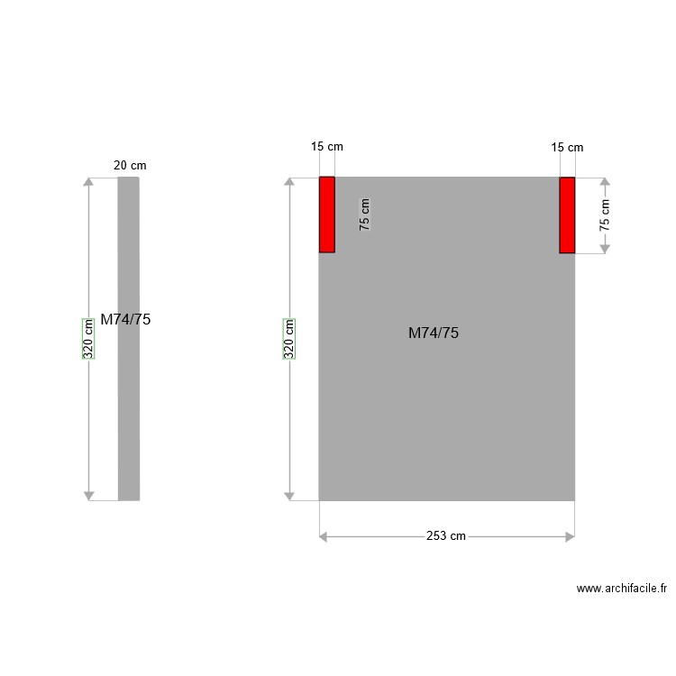 MAISON. Plan de 0 pièce et 0 m2