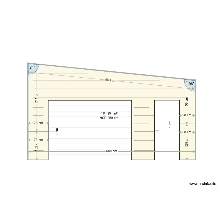 garage 82 face. Plan de 
