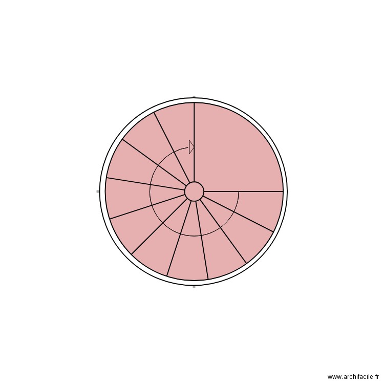 escalier en helice. Plan de 0 pièce et 0 m2