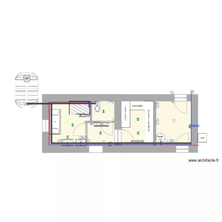Maison Chambilly. Plan de 