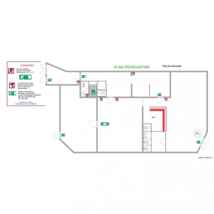 restaurant 2. Plan de 0 pièce et 0 m2