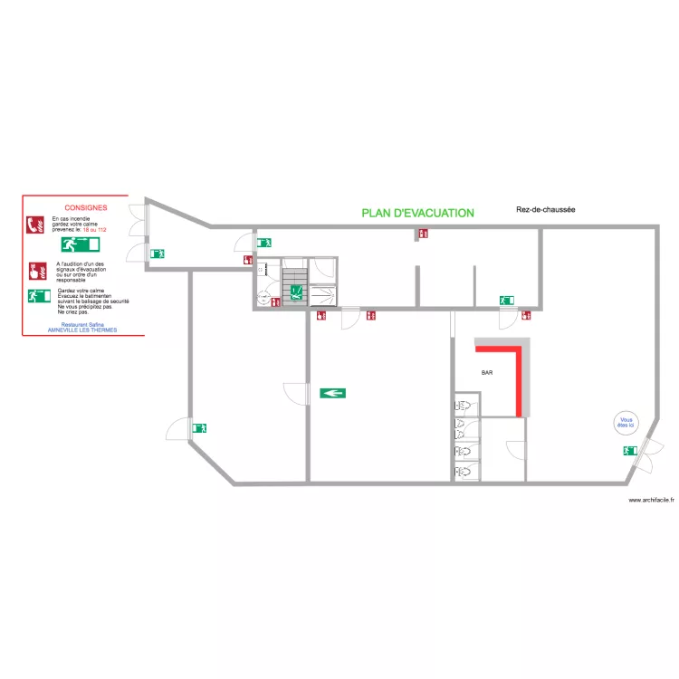 restaurant 2. Plan de 