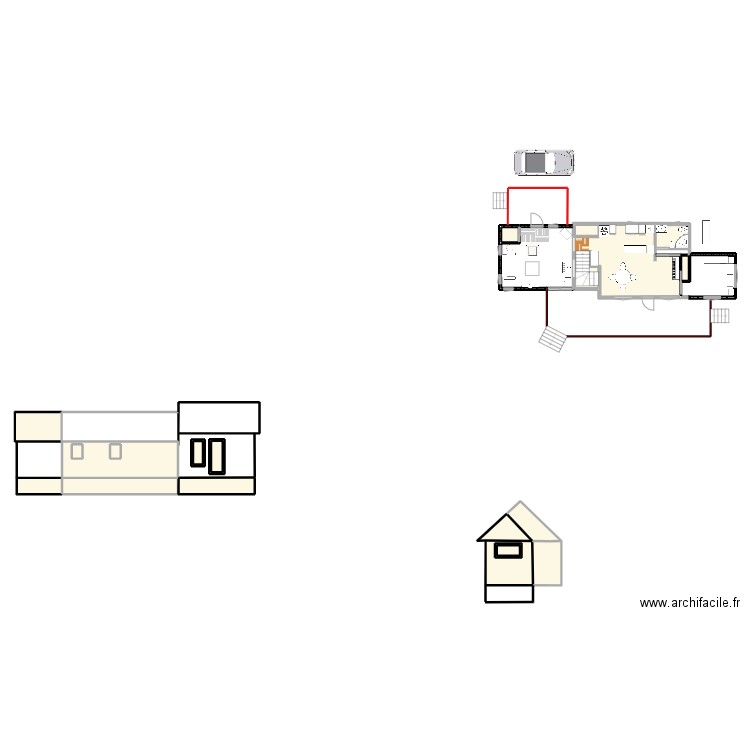 Les Iles1. Plan de 19 pièces et 102 m2