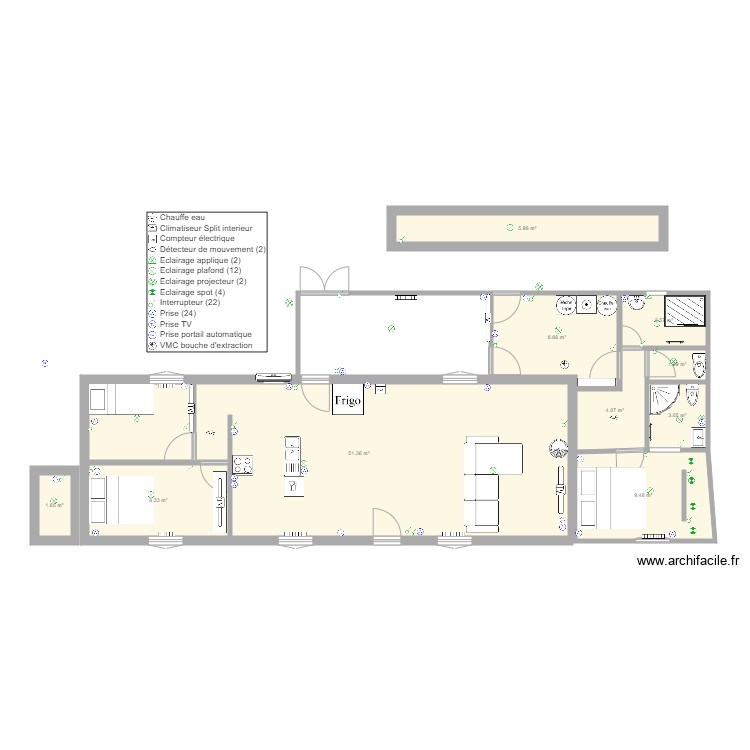 plan travaux. Plan de 0 pièce et 0 m2