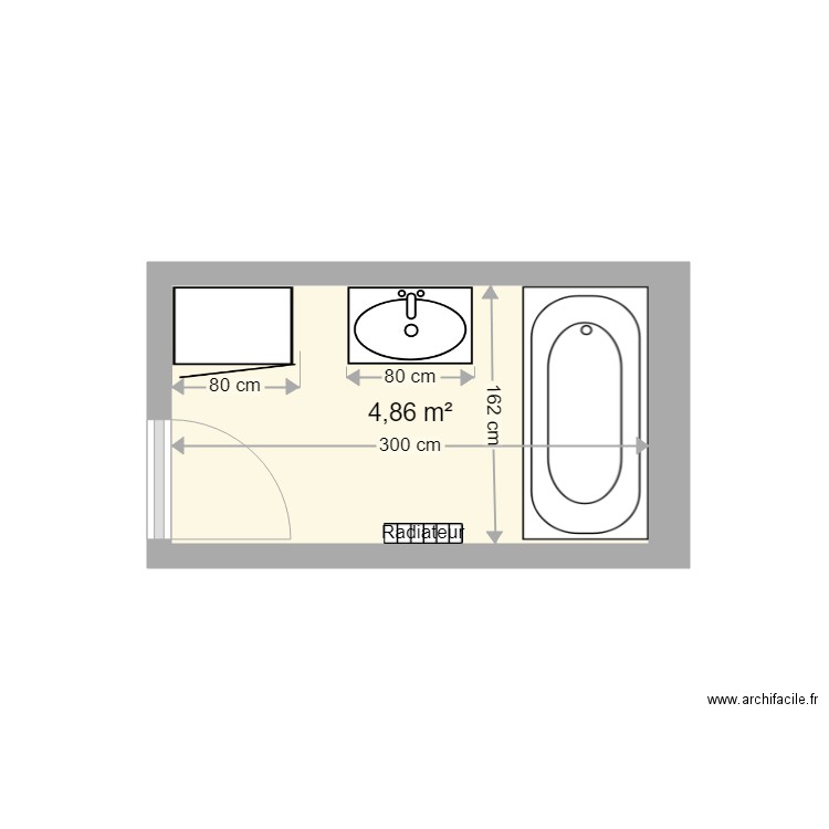 OGIER SDB. Plan de 0 pièce et 0 m2