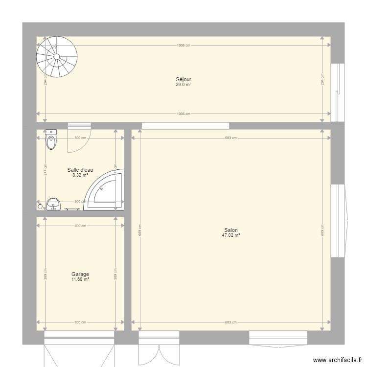 Plan 1. Plan de 0 pièce et 0 m2