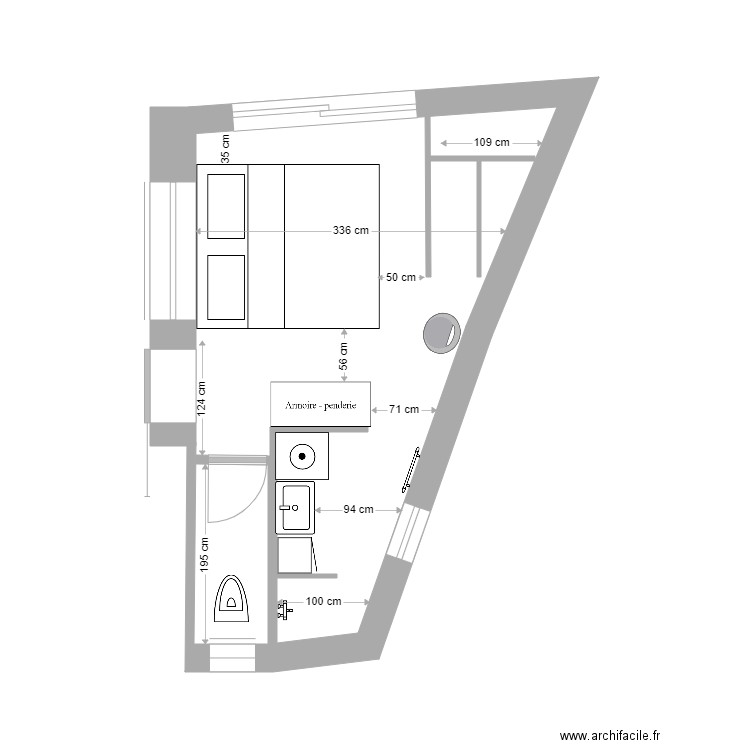 Suite parentale v3. Plan de 0 pièce et 0 m2