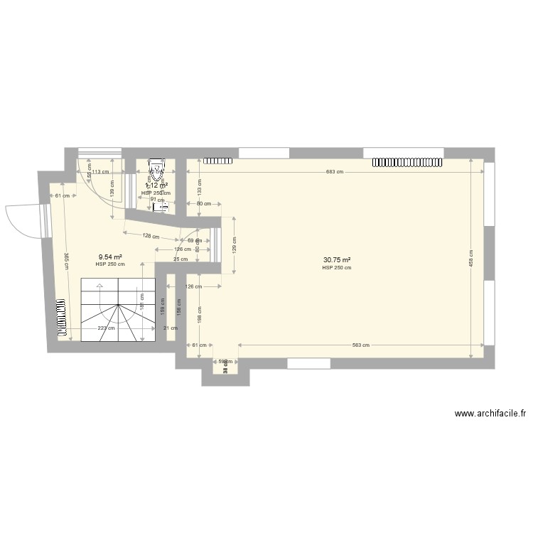 bureau christophe 3. Plan de 0 pièce et 0 m2