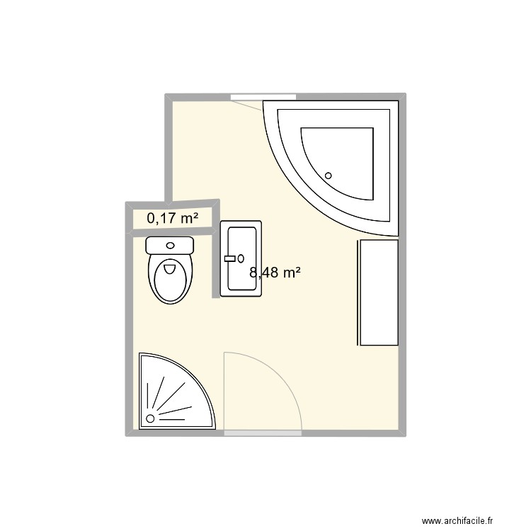 salle de bain 2. Plan de 0 pièce et 0 m2