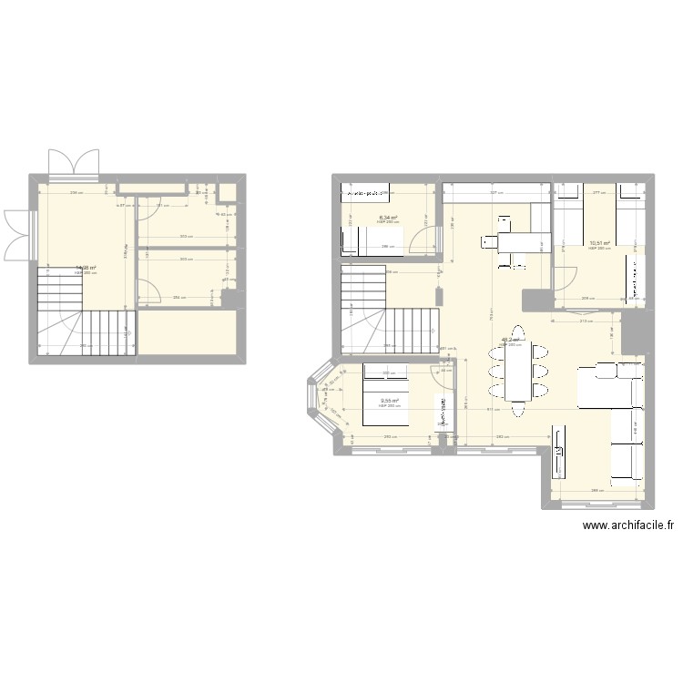 les coches V2. Plan de 0 pièce et 0 m2