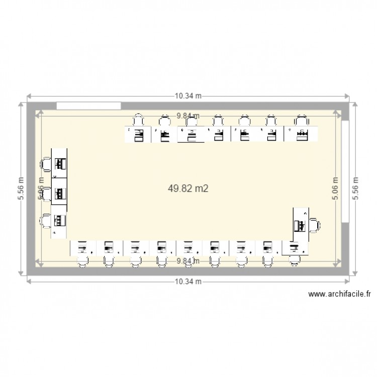 plan salle de reunion 2. Plan de 0 pièce et 0 m2