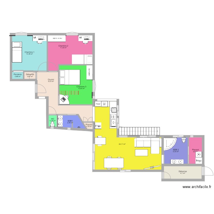 Plan Felicie 01 04 2021. Plan de 0 pièce et 0 m2