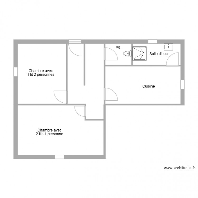 Plan gîte 4231. Plan de 0 pièce et 0 m2