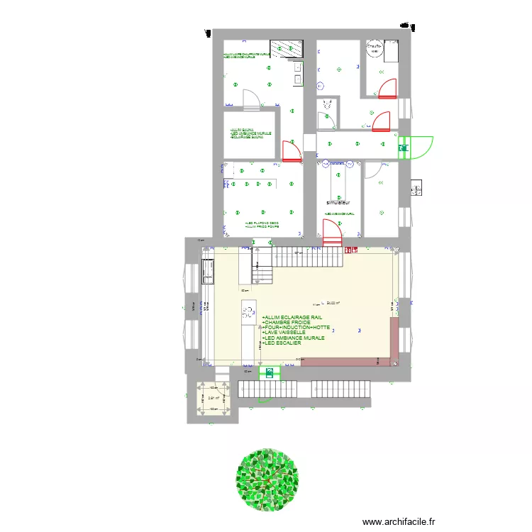 POUMAY CAVE PLAN ELECTRIQUE 2. Plan de 