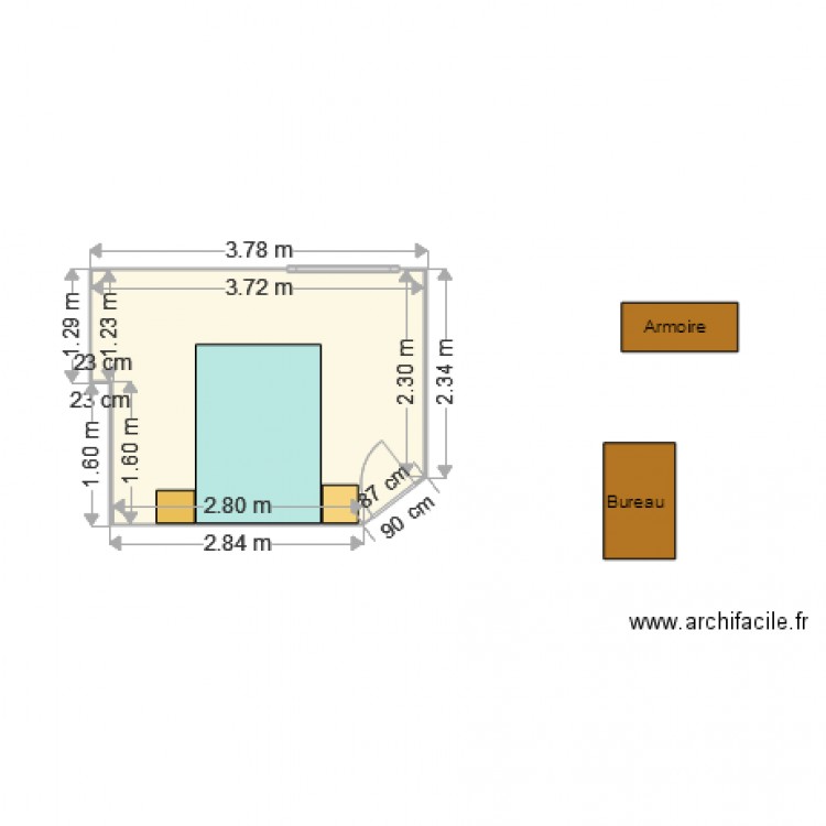 CHAMBRE ETAGE 29 03 2015. Plan de 0 pièce et 0 m2