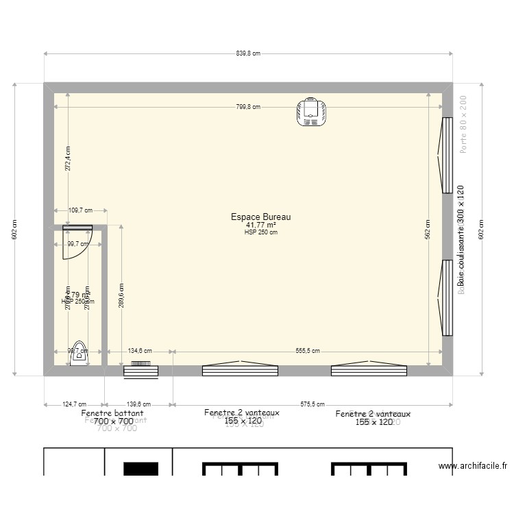 Route de Lieury 2 étage Bureau. Plan de 0 pièce et 0 m2