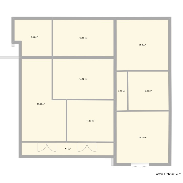Solaire. Plan de 0 pièce et 0 m2