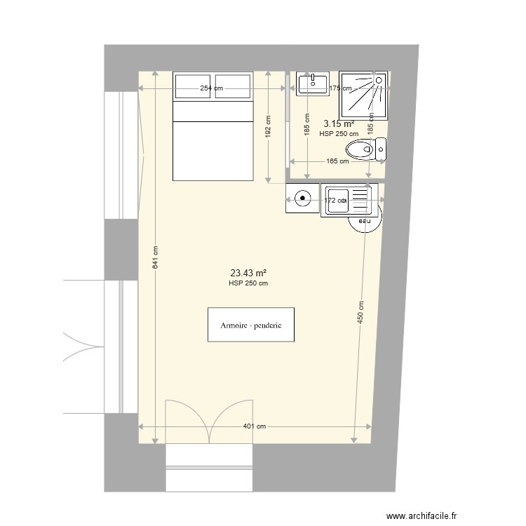 T2 Horloge PROJET 061120. Plan de 0 pièce et 0 m2