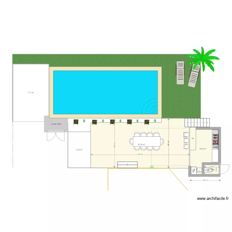cuisine ete. Plan de 