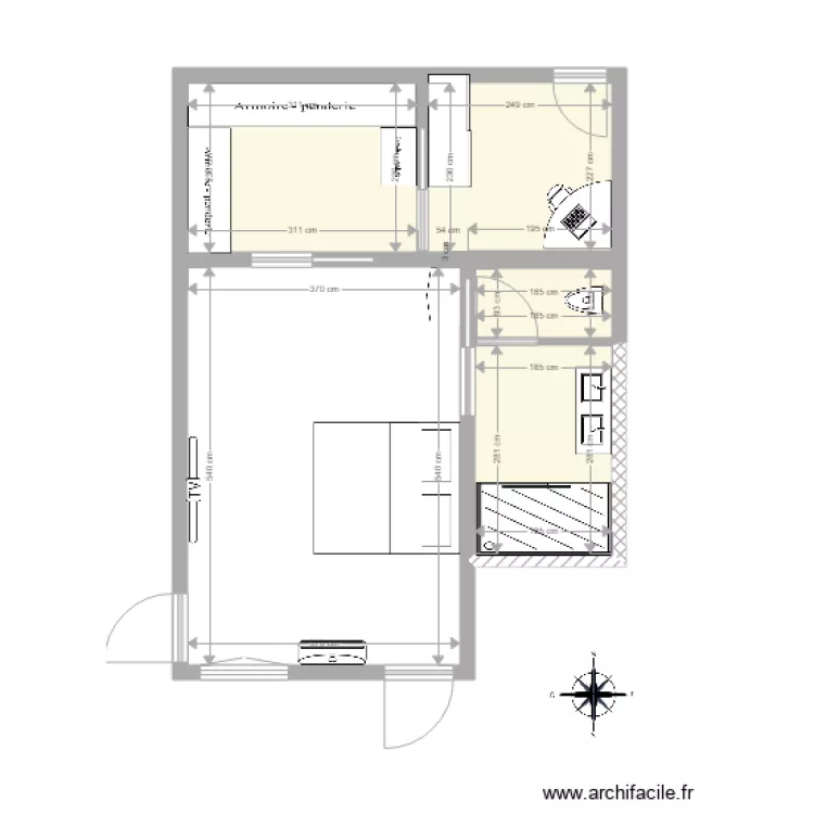 Chambre parentale JGuy suite. Plan de Chambre parentale JGuy suite. Plan de