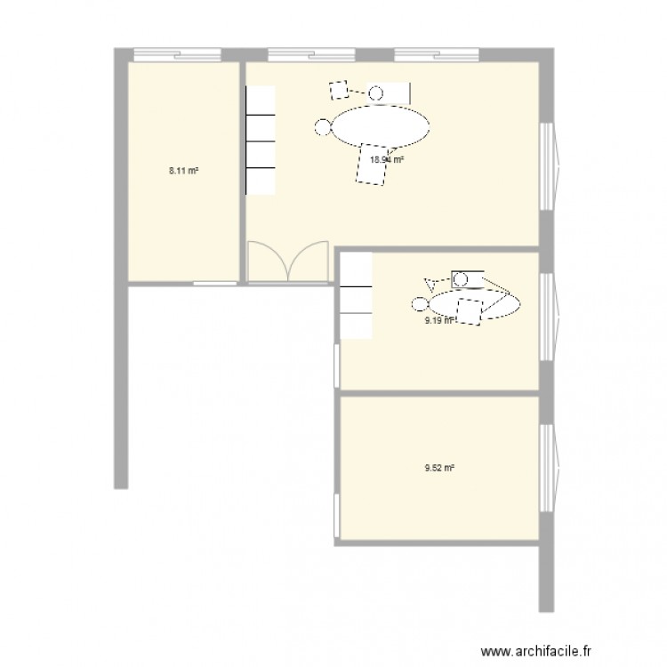 CONFIG ACTUELLE. Plan de 0 pièce et 0 m2