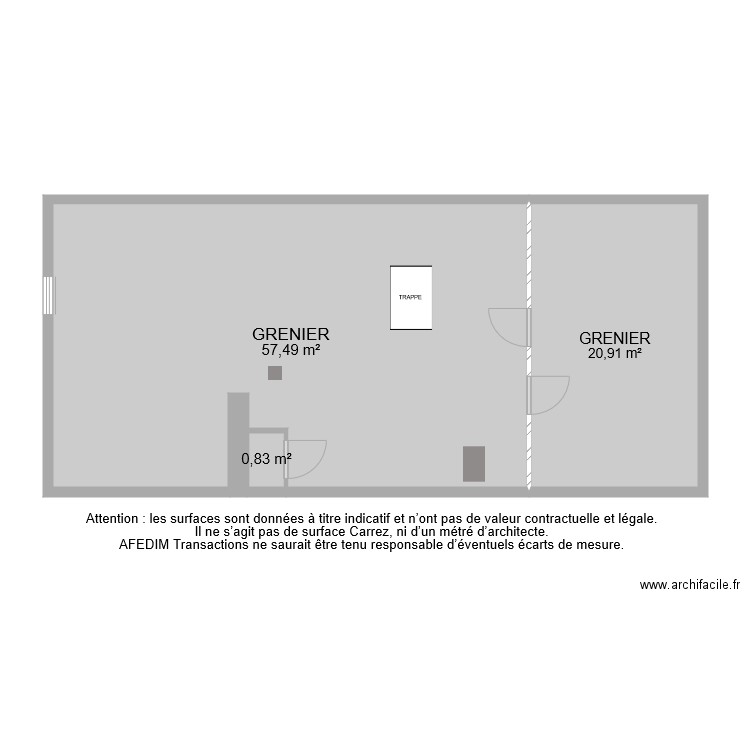 BI 7530 GRENIER. Plan de 0 pièce et 0 m2