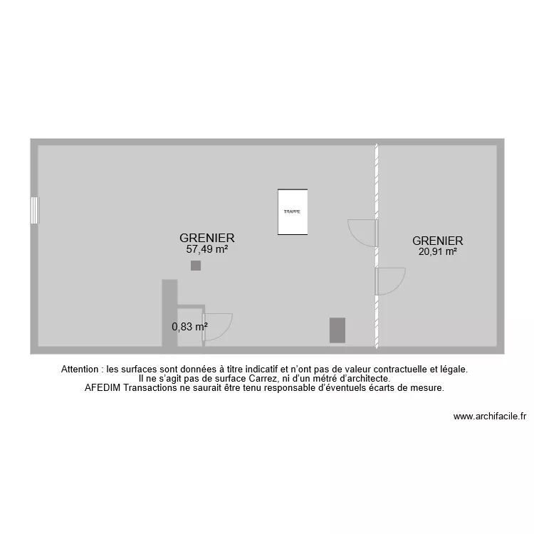 BI 7530 GRENIER. Plan de 