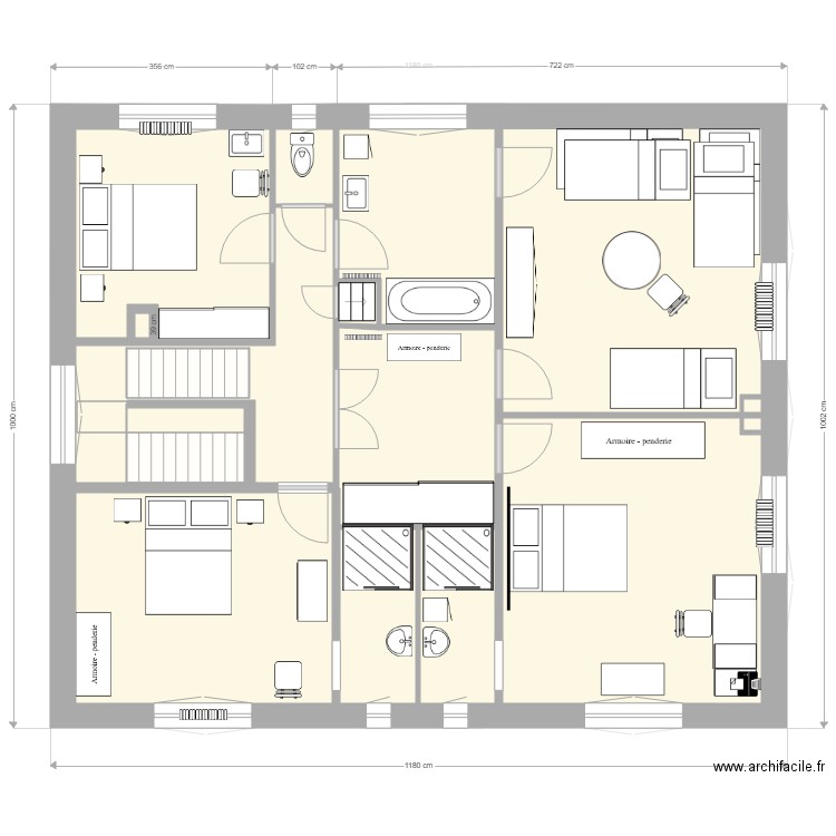 saint georges 1er étage . Plan de 0 pièce et 0 m2